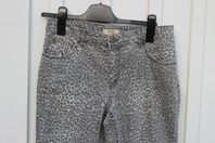 OUI Sienna Jegging byxor leopardmönstrade stl 42 Helt nya!