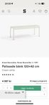 Designpaket från HAY – Palissade bänk + pall (Cream whit