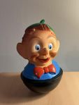 Vintage plasttumbler leksaksclown, DDR Roly-Poly