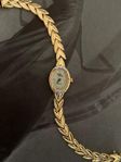 vintage klocka 14k äkta guld