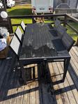 matgrupp aluminium 6 personer 