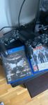 playstation 4 med tillbehör 