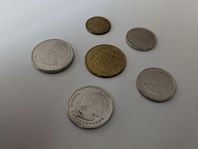 Ukrainska mynt – komplett set med 6 st