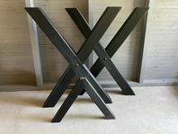 Bordsben kryss RUSTIKUNIK Design svarta!
