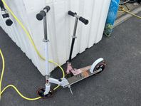 stiga 200s stora hjul sparkcykel plus en extra sparkcykel