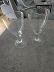 8 st glas samt barset