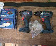 Bosch 18V skruvdragare samt Slagskruvdragare