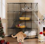 Stor kattbur 104×72×140 cm – Ny & ouppackad inomhusbur