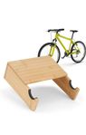 Väggfäste cykel i bambu – hållare 25 kg, ny i kartong