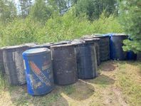 Plasttunnor lämpliga för flytbryggor