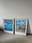 Claude Monet-affischer med ramar från Clas Ohlson – 2 st