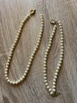 Pärlset med äkta silver (Yoshida pearls) 