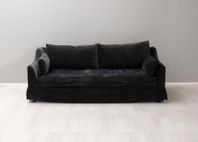 IKEA svart soffa sammet, bredd 220