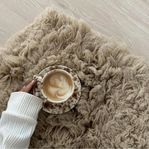 Fluffy Flokati Matta Camel 240x350
