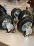 4st TRANSPORTHJUL 125X37MM VRIDBART