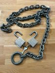 kätting med 2 hänglås 