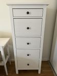 Ikea Hemnes byrå 5 lådor vitbets