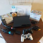 PlayStation 3 & Nintendo Wii enheter med PS 2 & Wii spel