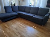 Soffa med runt hörn