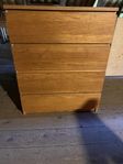 IKEA Malm byrå 4 lådor ekfaner