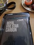 Stiga Royal Five Star Carbon pingisracket .Med fodral.