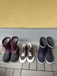 Regnstövlar , vinterstövlar, Sneakers