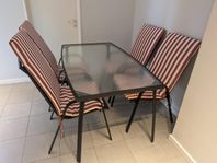 trädgårdsbord + stolar