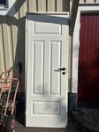 Innerdörr med karm 79x210 & fönster 2-glas 79x100