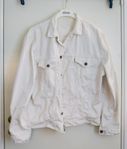 Sommarfynd! Vit vintage jeansjacka 90-tal Rocky H&M, stl L.