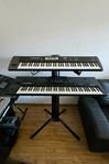 Korg TR76 + Roland G-1000 + K&M Spider pro