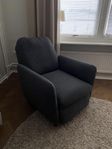 IKEA EKOLSUND FÅTÖLJ - mörkgrå 