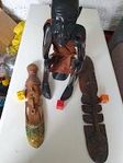 handgjort afrikansk träskulptur