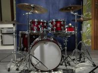Premier Genista, hardcases, cymbaler etc.