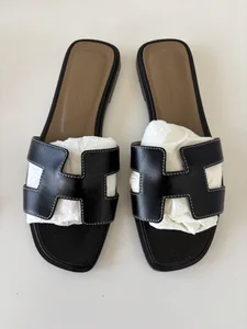 Hermès Oran Sandaler, svart 36