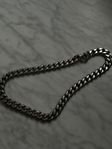 Pansarlänk Halsband Silver - 5 mm i 54/55cm