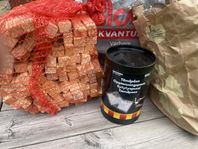 Björkved, tändvirke, tändpåsar - oanvänt, allt för 150
