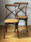 2 Stolar Crosswood i Newport stil