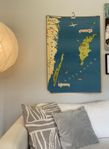 Skolplansch, karta Öland & Gotland