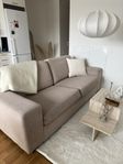 Soffa 3-sits, BEIGE 