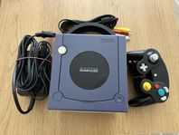Gamecube Konsol + handkontroll, bildkabel, Strömadapter