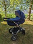 Stokke Barnvagn blå/beige