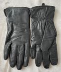 Svarta skinnhandskar 
