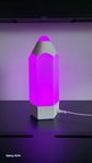 Färglad led lampa i form av en penna