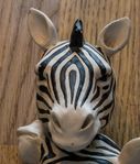 2 äldre zebra-huvuden, handtag / stora knoppar till möbler