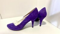Suede high heels/ mockaskor med hög klack