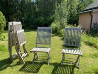 Stolar i teak för trädgården (Brafab)
