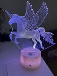 3D lampa - unicorn