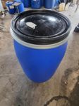 Blå 180 liters tunna