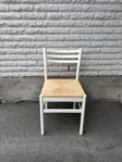 8 ST VITA STOLAR MED BAMBU SITS 