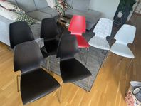 7 st VILMAR-stolar från IKEA